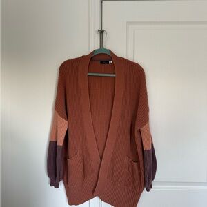 Urban Outfitters Chunky Colorblock Knit Cardigan
